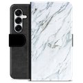 Samsung Galaxy S25+ Custodia Portafoglio - Marmo