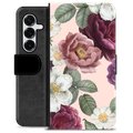 Samsung Galaxy S25+ Custodia Portafoglio - Fiori Romantici