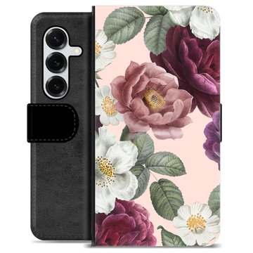 Samsung Galaxy S25+ Custodia Portafoglio - Fiori Romantici