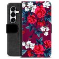 Samsung Galaxy S25+ Custodia Portafoglio - Fiori Vintage