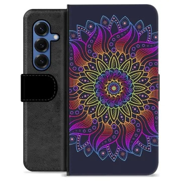 Samsung Galaxy S25 Custodia Portafoglio - Mandala Colorata