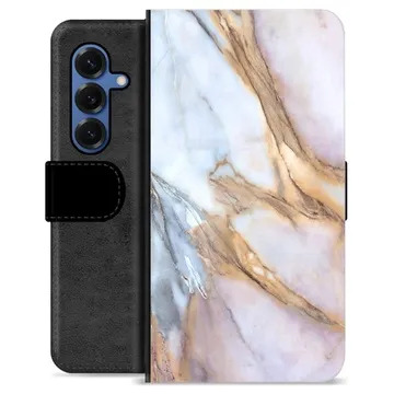 Samsung Galaxy S25 Custodia Portafoglio - Marmo Elegante
