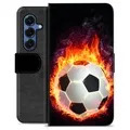 Samsung Galaxy S25 Custodia Portafoglio - Fiamma di Calcio