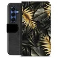 Samsung Galaxy S25 Custodia Portafoglio - Foglie Dorate