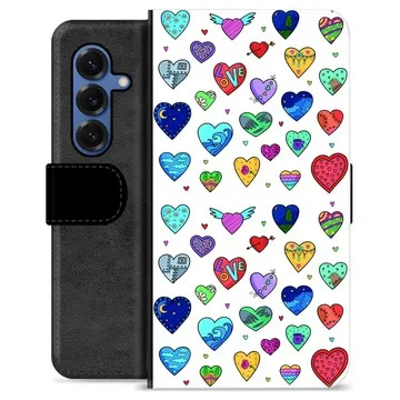 Samsung Galaxy S25 Custodia Portafoglio - Cuori