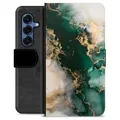 Samsung Galaxy S25 Custodia Portafoglio - Marmo Giada
