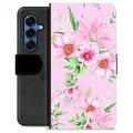 Samsung Galaxy S25 Custodia Portafoglio - Fiori ad Acquerello