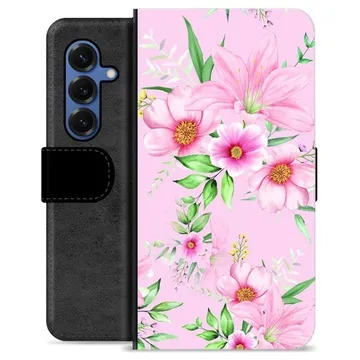 Samsung Galaxy S25 Custodia Portafoglio - Fiori ad Acquerello
