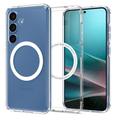 Custodia Spigen Ultra Hybrid Mag per Samsung Galaxy S25 - Bianca / Chiara
