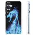 Samsung Galaxy S25 Custodia TPU - Drago di Fuoco Blu