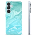 Samsung Galaxy S25 Custodia TPU - Marmo Blu