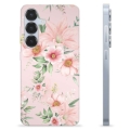 Samsung Galaxy S25 Custodia TPU - Fiori ad Acquerello