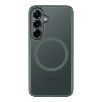 Custodia ibrida Tactical MagForce Hyperstealth per Samsung Galaxy S25 - Verde foresta