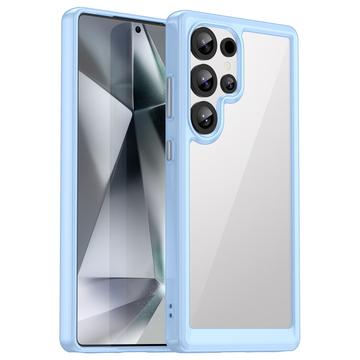 Custodia Ibrida Anti-Shock per Samsung Galaxy S25 Ultra - Blu