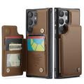 Custodia per Samsung Galaxy S25 Ultra Caseme C22 Portafoglio RFID - Marrone