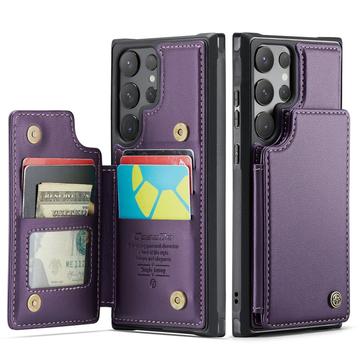 Custodia per Samsung Galaxy S25 Ultra Caseme C22 Portafoglio RFID - Viola