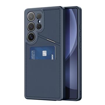 Custodia magnetica Samsung Galaxy S25 Ultra Dux Ducis Rafi II con supporto e slot per carte - Blu