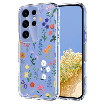 Custodia in TPU con motivo floreale per Samsung Galaxy S25 Ultra