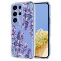 Custodia in TPU con motivo floreale per Samsung Galaxy S25 Ultra - Glicine