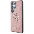 Custodia Guess Fixed Glitter 4G Metal Logo per Samsung Galaxy S25 Ultra
