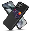 Custodia KSQ con Slot per Schede per Samsung Galaxy S25 Ultra - Nera