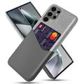 Custodia KSQ con Slot per Schede per Samsung Galaxy S25 Ultra - Grigia