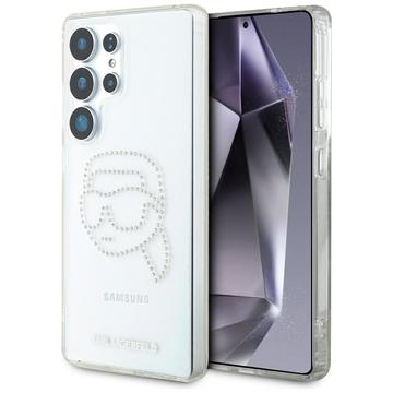 Custodia Samsung Galaxy S25 Ultra Karl Lagerfeld Rhinestones Karl Head - Trasparente