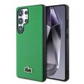 Custodia Samsung Galaxy S25 Ultra Lacoste Iconic Petit Pique Woven Logo - Compatibile con MagSafe - Verde