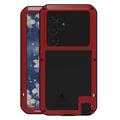 Custodia Ibrida Love Mei Powerful per Samsung Galaxy S25 Ultra - Rossa