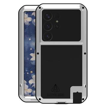 Custodia Ibrida Love Mei Powerful per Samsung Galaxy S25 Ultra - Color Argento