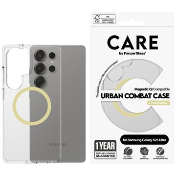 Custodia per Samsung Galaxy S25 Ultra PanzerGlass Care Urban Combat - Compatibile con MagSafe - Chardonnay