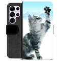 Samsung Galaxy S25 Ultra Custodia Portafoglio - Gatto