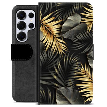 Samsung Galaxy S25 Ultra Custodia Portafoglio - Foglie Dorate