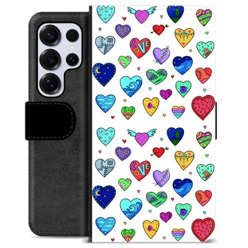 Samsung Galaxy S25 Ultra Custodia Portafoglio - Cuori