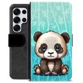 Samsung Galaxy S25 Ultra Custodia Portafoglio - Panda