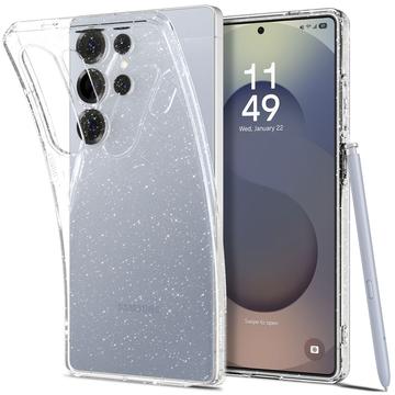 Custodia Spigen Liquid Crystal Glitter per Samsung Galaxy S25 Ultra - Trasparente