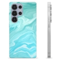Samsung Galaxy S25 Ultra Custodia TPU - Marmo Blu