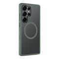 Custodia ibrida Tactical MagForce Hyperstealth per Samsung Galaxy S25 Ultra - Verde foresta