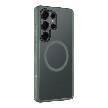 Custodia ibrida Tactical MagForce Hyperstealth per Samsung Galaxy S25 Ultra - Verde foresta
