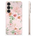 Samsung Galaxy S25+ Custodia TPU - Fiori ad Acquerello