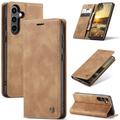 Custodia a Portafoglio Caseme 013 Serie per Samsung Galaxy S25+ - Marrone