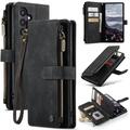 Custodia a Portafoglio Multifunzionale Caseme C30 per Samsung Galaxy S25+ - Nera