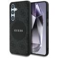 Custodia Samsung Galaxy S25+ Guess 4G Round Patch Classic Logo - Compatibile con MagSafe - Nera