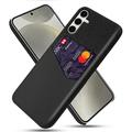 Custodia KSQ con Slot per Schede per Samsung Galaxy S25+ - Nera
