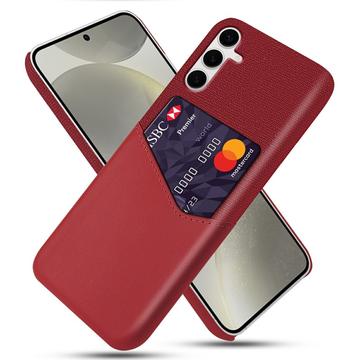 Custodia KSQ con Slot per Schede per Samsung Galaxy S25+ - Rossa