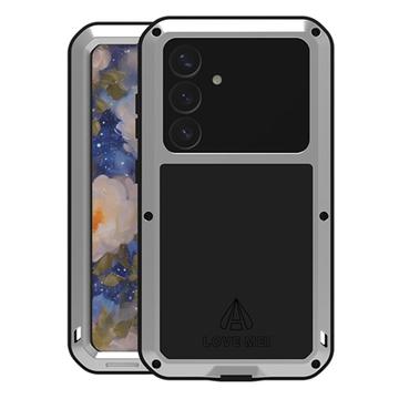 Custodia Ibrida Love Mei Powerful per Samsung Galaxy S25+ - Color Argento