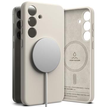 Custodia MagSafe in silicone liquido Ringke per Samsung Galaxy S25+ - Calcolo