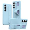 Custodia ibrida Smart Samsung Galaxy S25+ con impugnatura in piedi - Blu