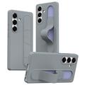 Custodia ibrida Smart Samsung Galaxy S25+ con impugnatura in piedi - Grigio scuro