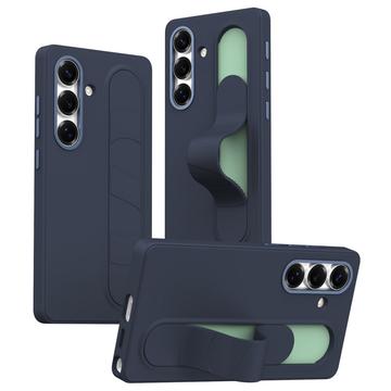 Custodia ibrida Smart Samsung Galaxy S25+ con impugnatura in piedi - Zaffiro
